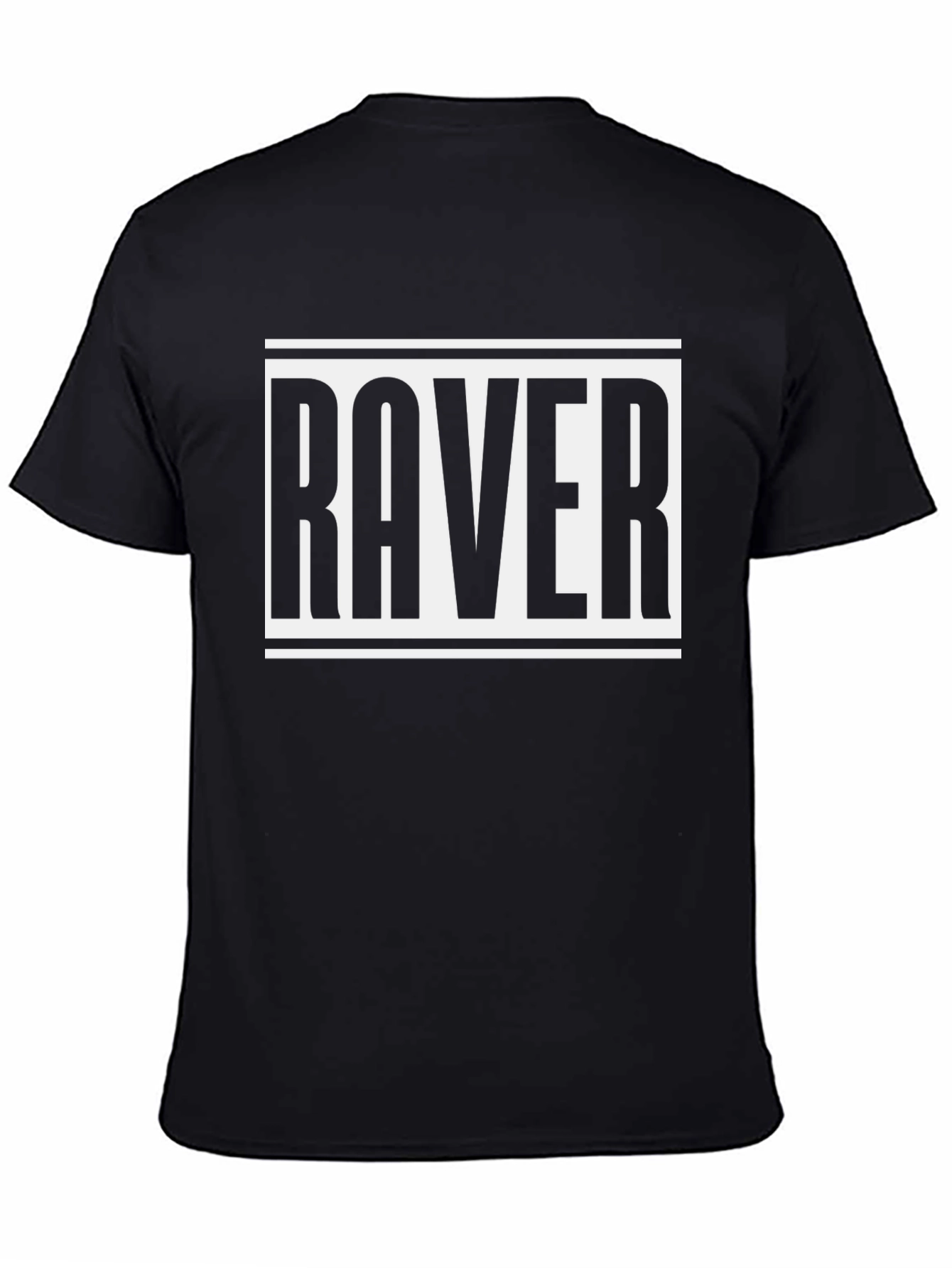 Raver Graphic Tee - Bold Black T-Shirt