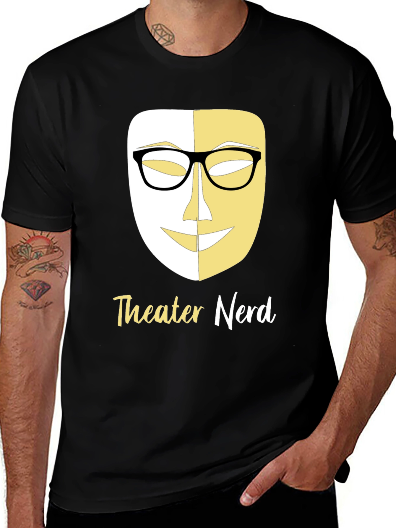 Theater Nerd T-Shirt - Comedy & Tragedy Mask Design