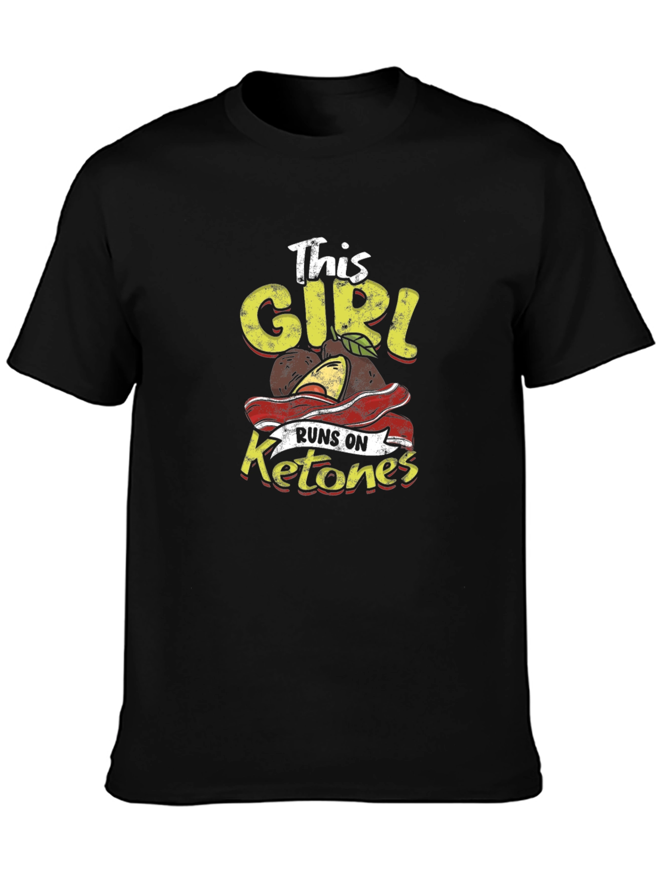 This Girl Runs on Ketones Black T-Shirt