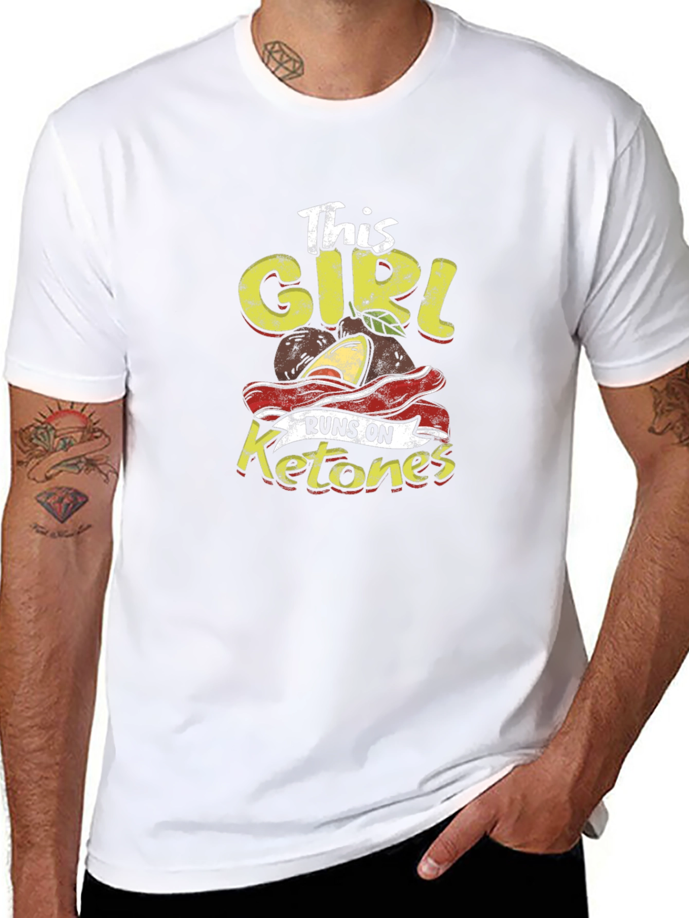 This Girl Runs on Ketones Black T-Shirt