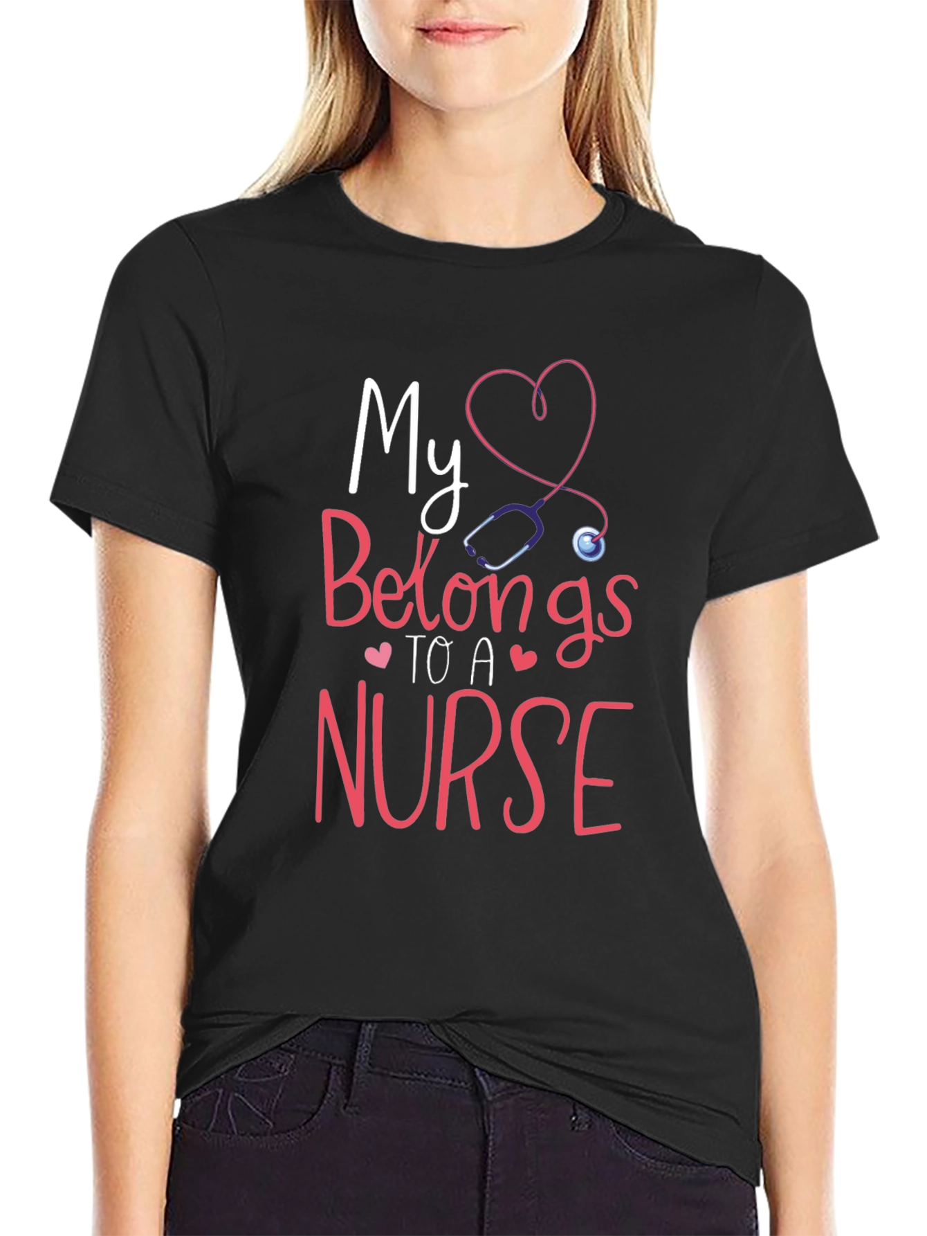 My Heart Belongs To A Nurse T-Shirt