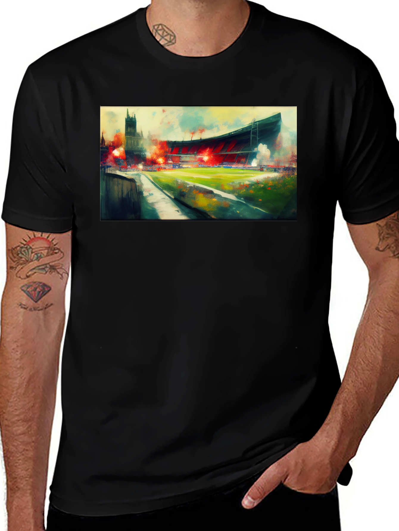 Stadium Flare T-Shirt - Unique Design
