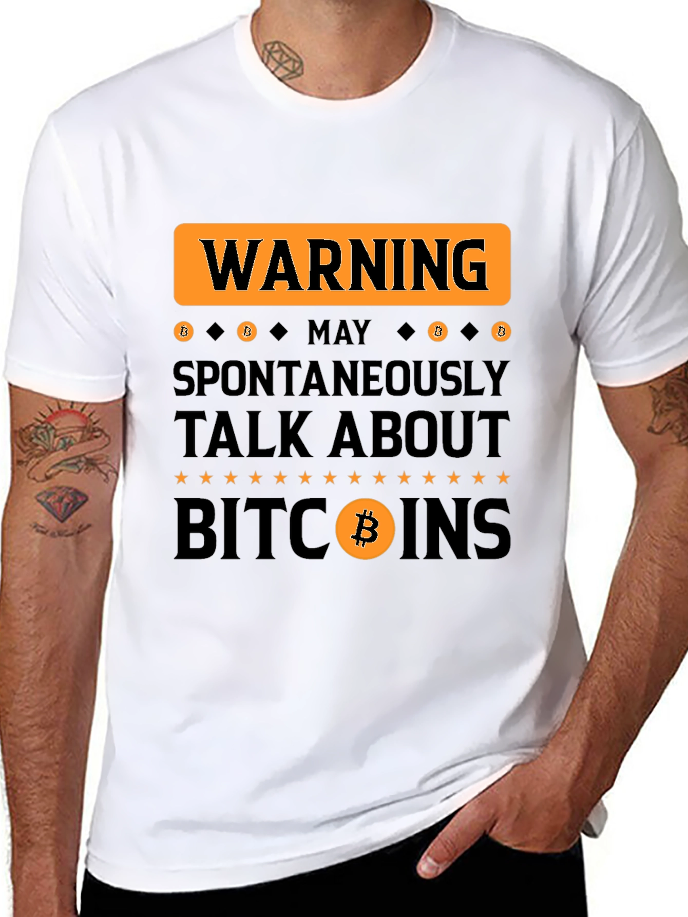 Warning: May Spontaneously Talk About Bitcoin T-Shirt