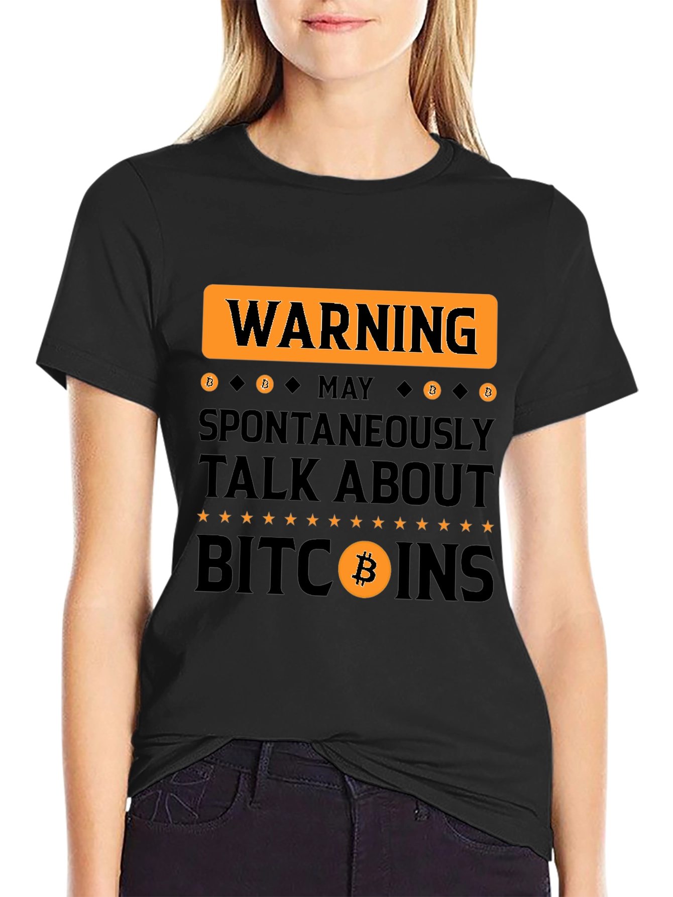 Warning: May Spontaneously Talk About Bitcoin T-Shirt