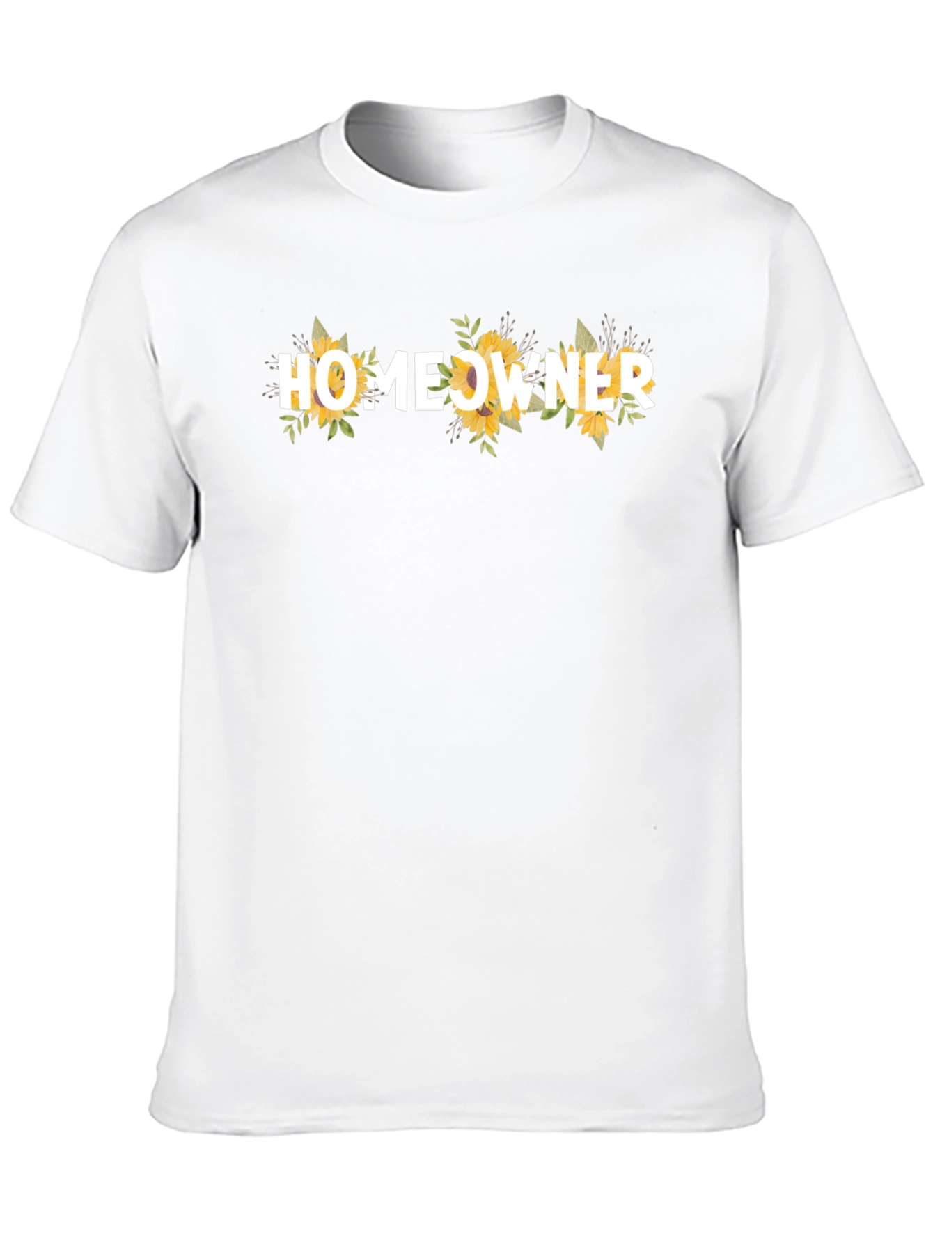 Homeowner Sunflower Graphic Tee - Black