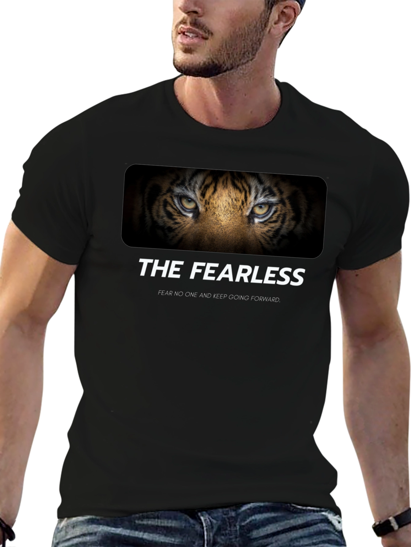 The Fearless Tiger Graphic Tee - Black