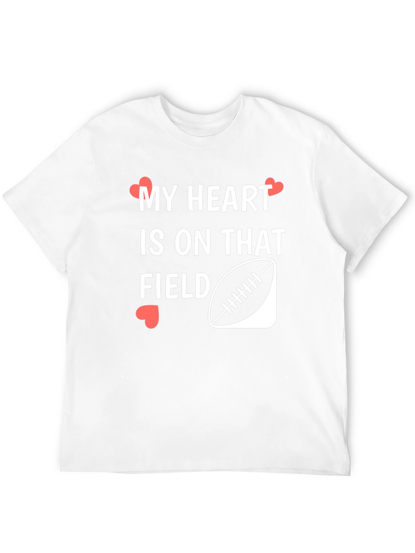 My Heart Is On That Field Football Graphic T-Shirt