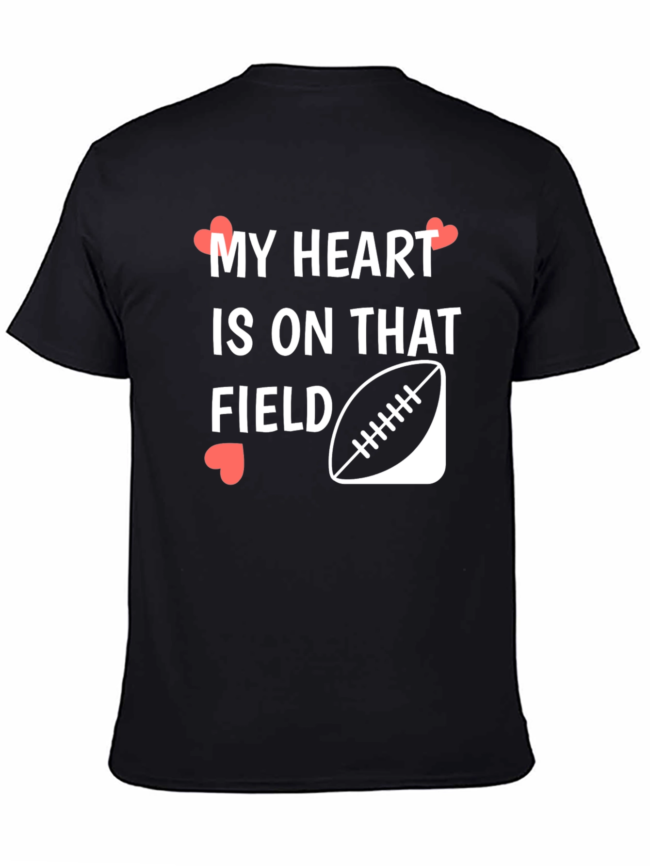 My Heart Is On That Field Football Graphic T-Shirt