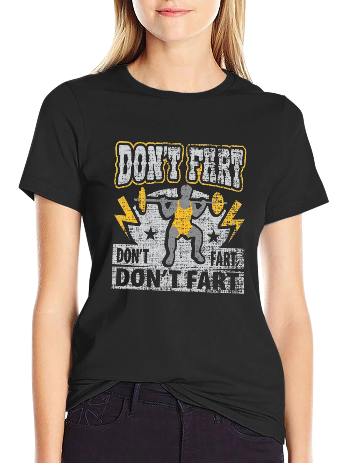 Dont Fart Weightlifting Graphic Tee