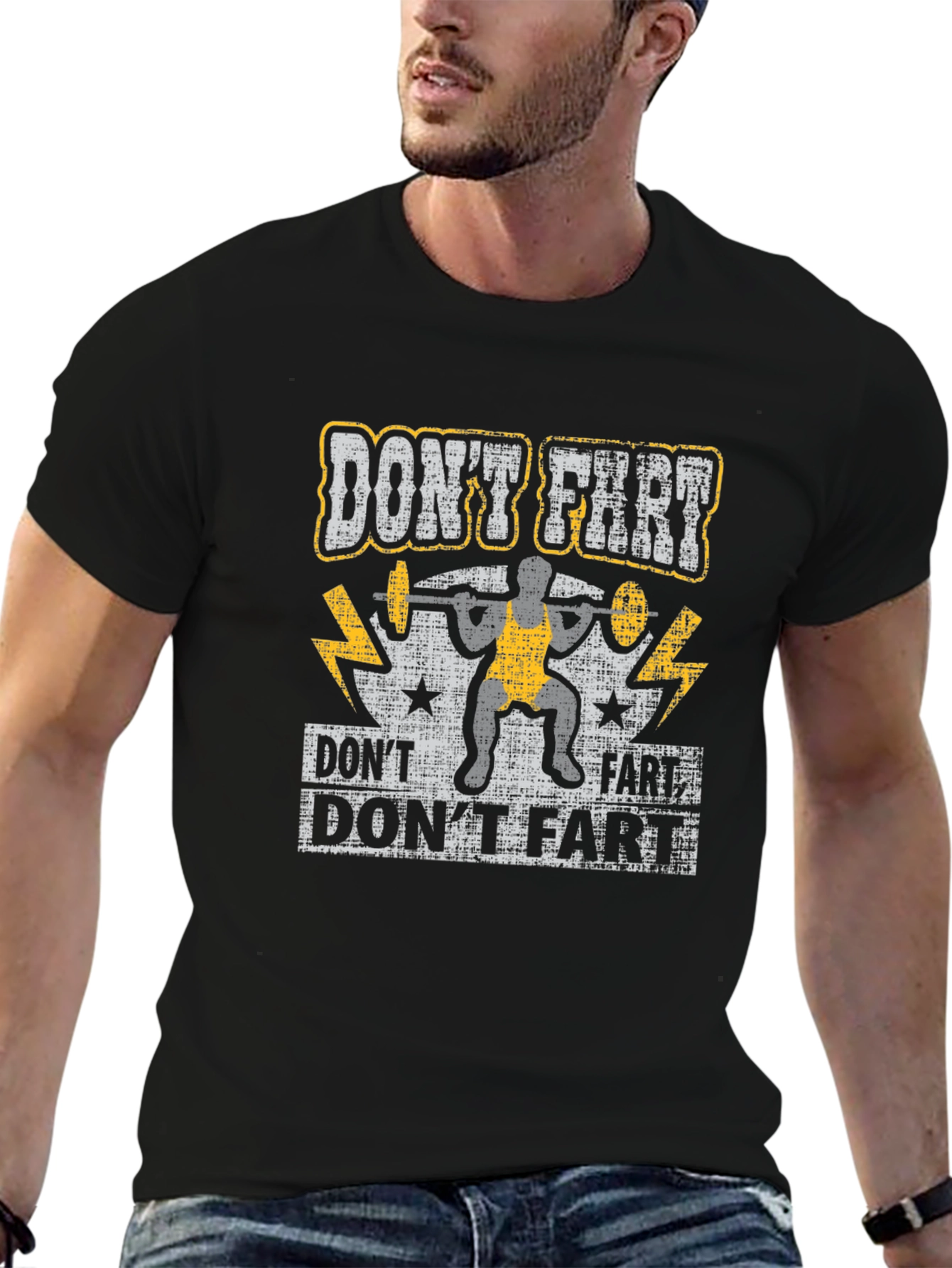 Dont Fart Weightlifting Graphic Tee