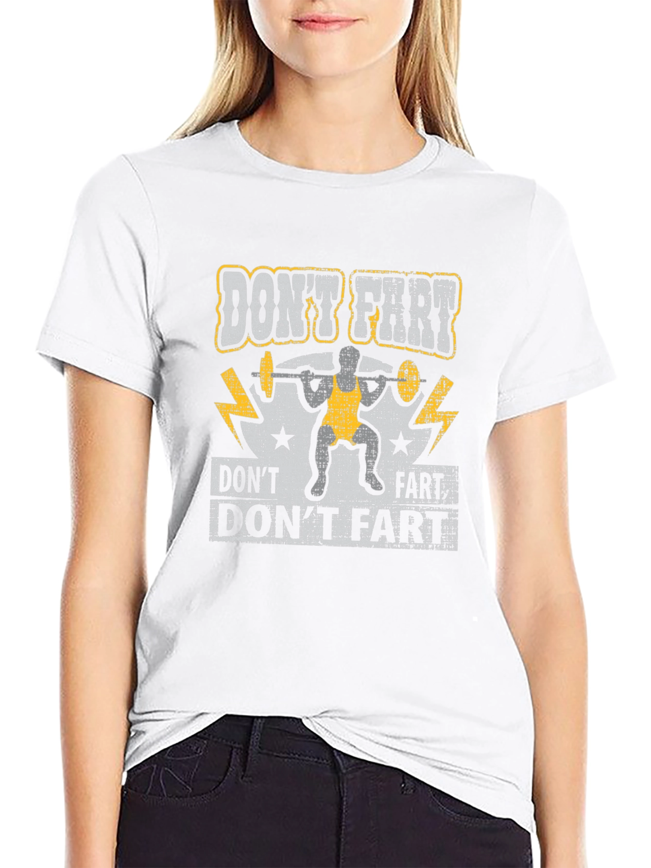 Dont Fart Weightlifting Graphic Tee
