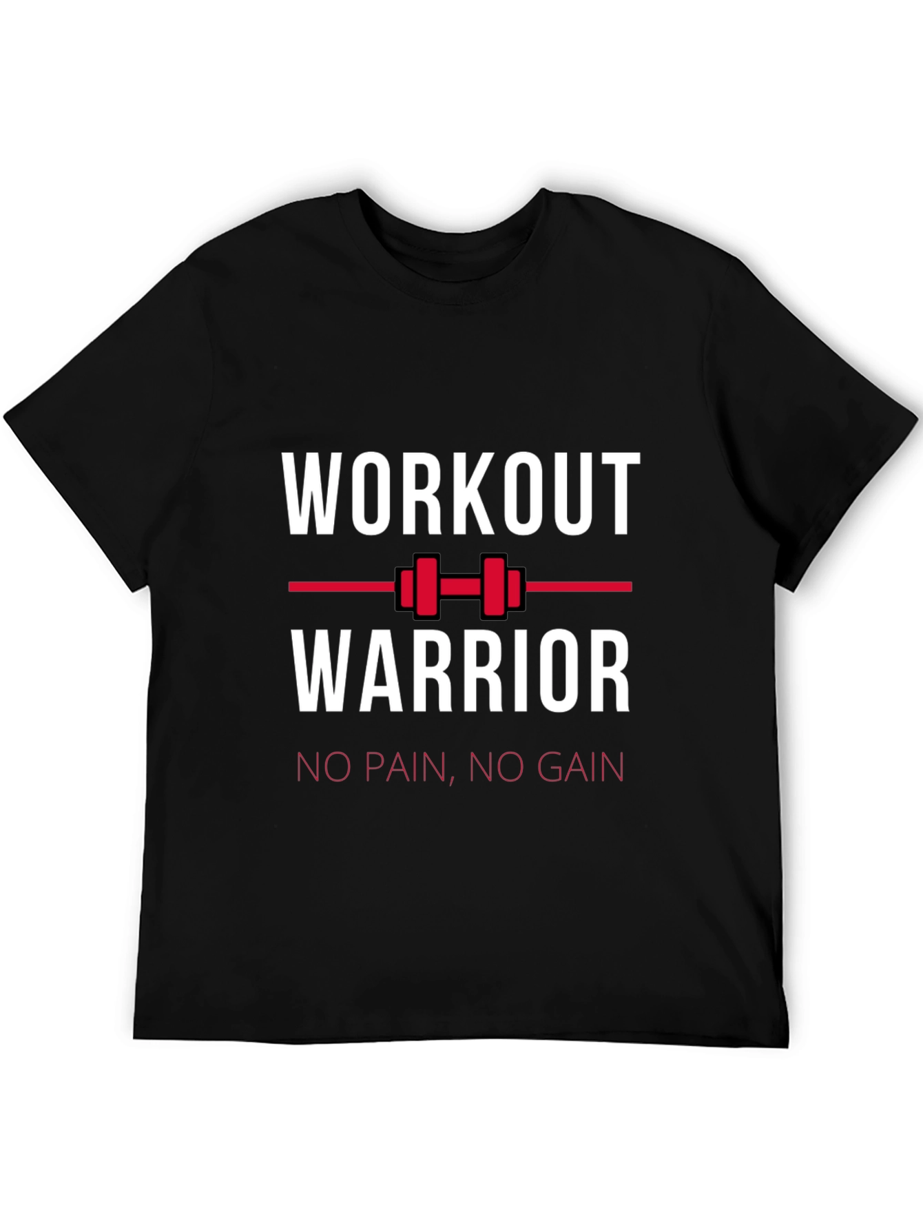 Workout Warrior Graphic Tee - Black