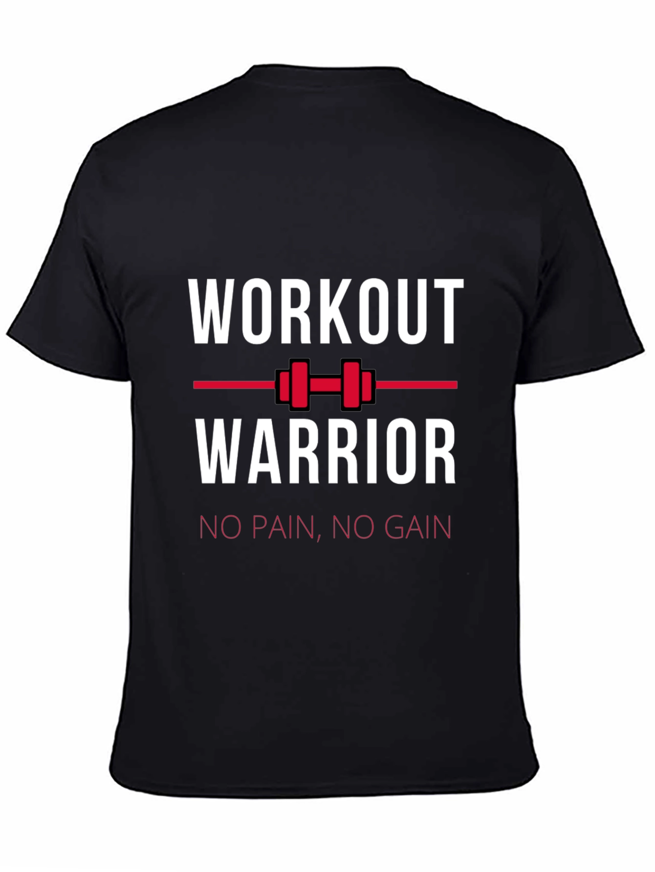 Workout Warrior Graphic Tee - Black