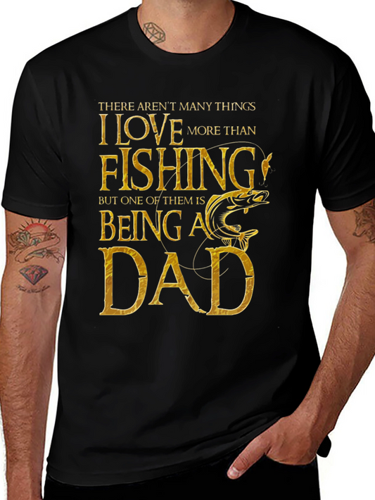 Fishing Dad Graphic T-Shirt - Perfect for Fathers Day