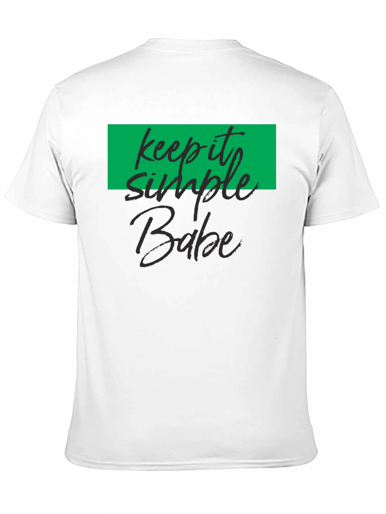 Keep It Simple Babe Black T-Shirt