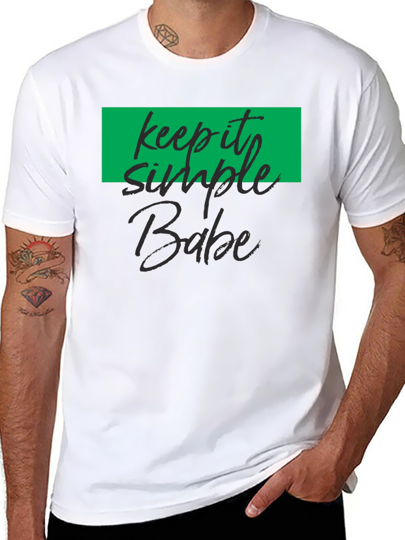 Keep It Simple Babe Black T-Shirt