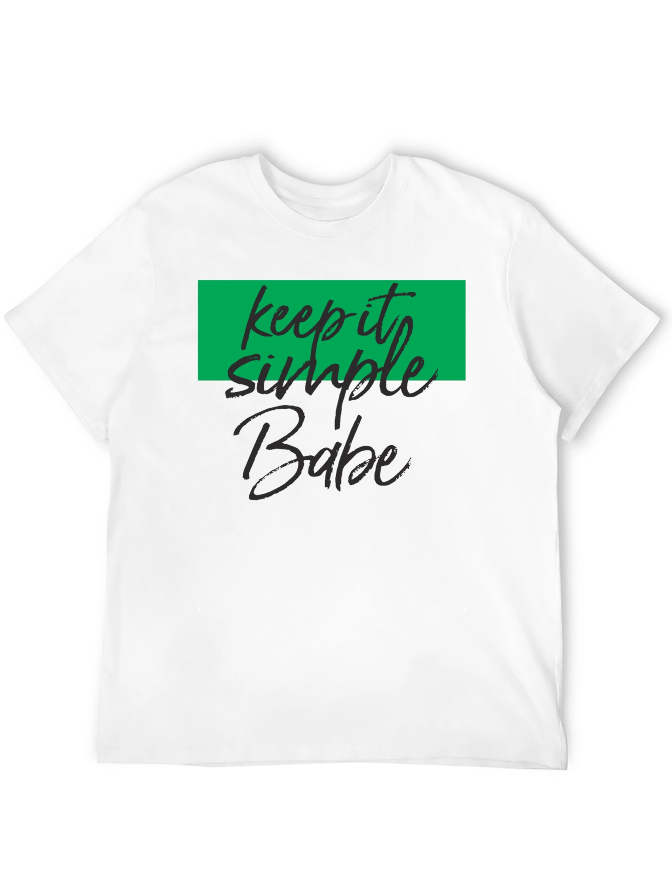 Keep It Simple Babe Black T-Shirt