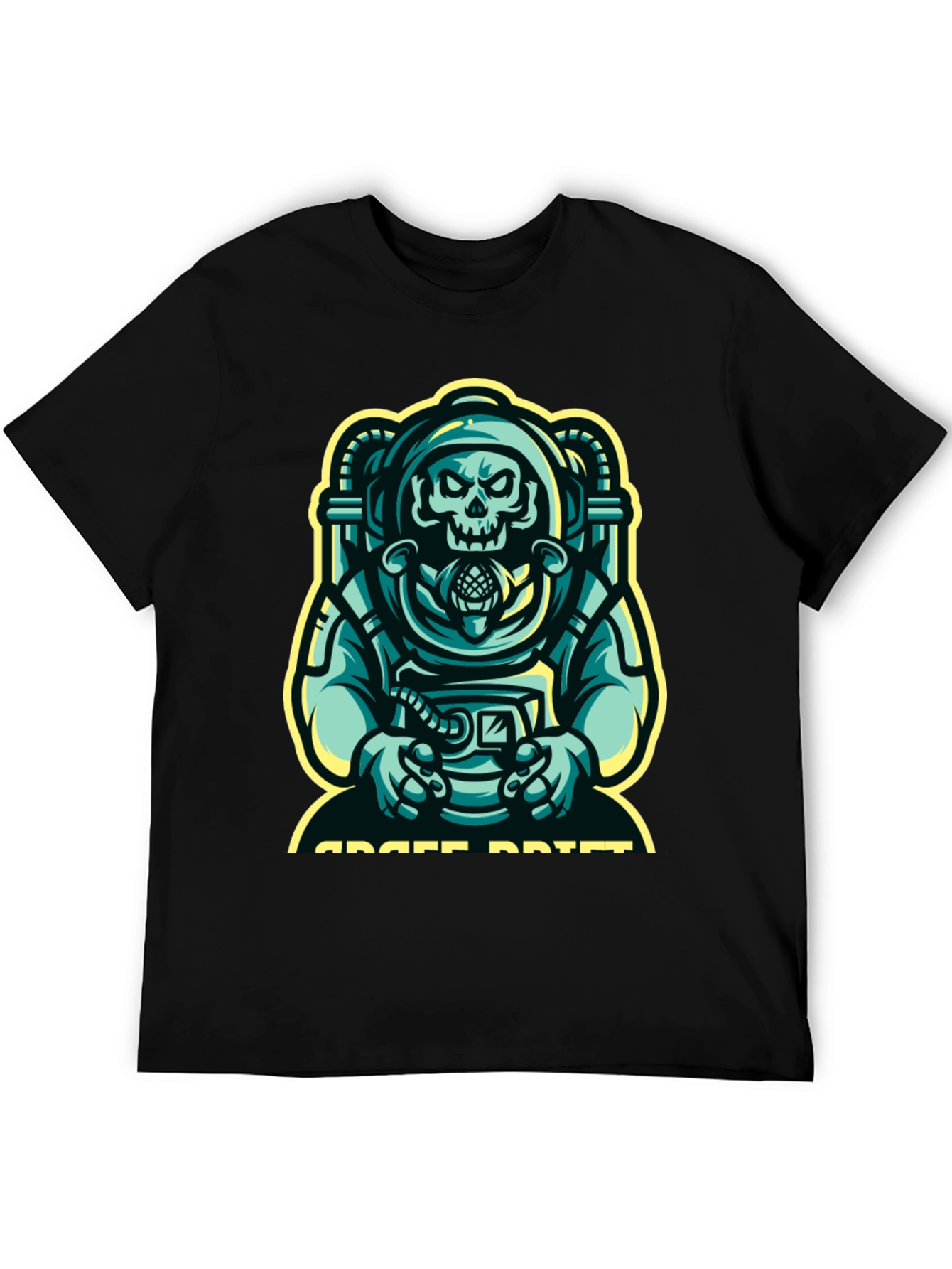 Space Drift Graphic T-Shirt - Black