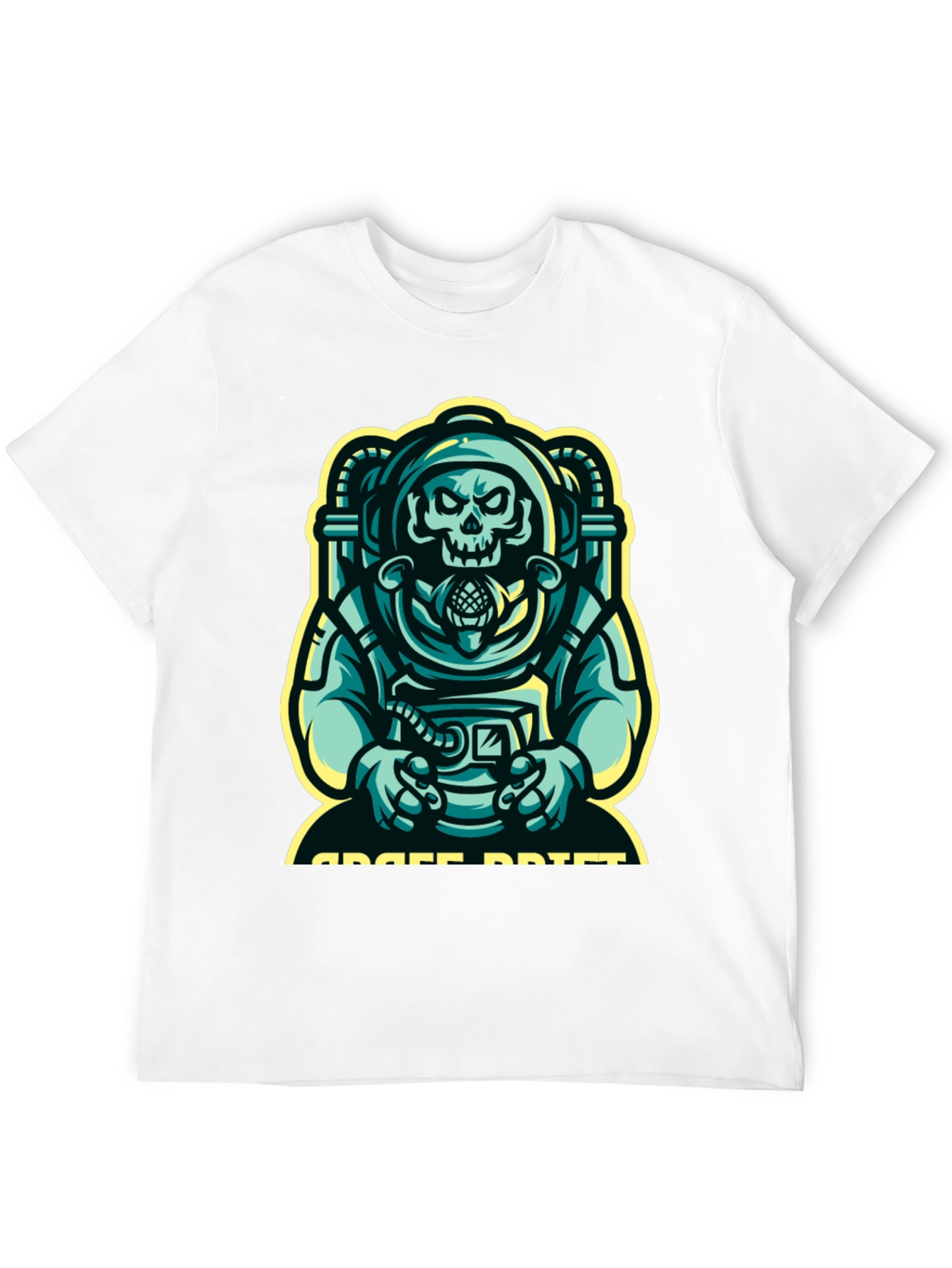 Space Drift Graphic T-Shirt - Black