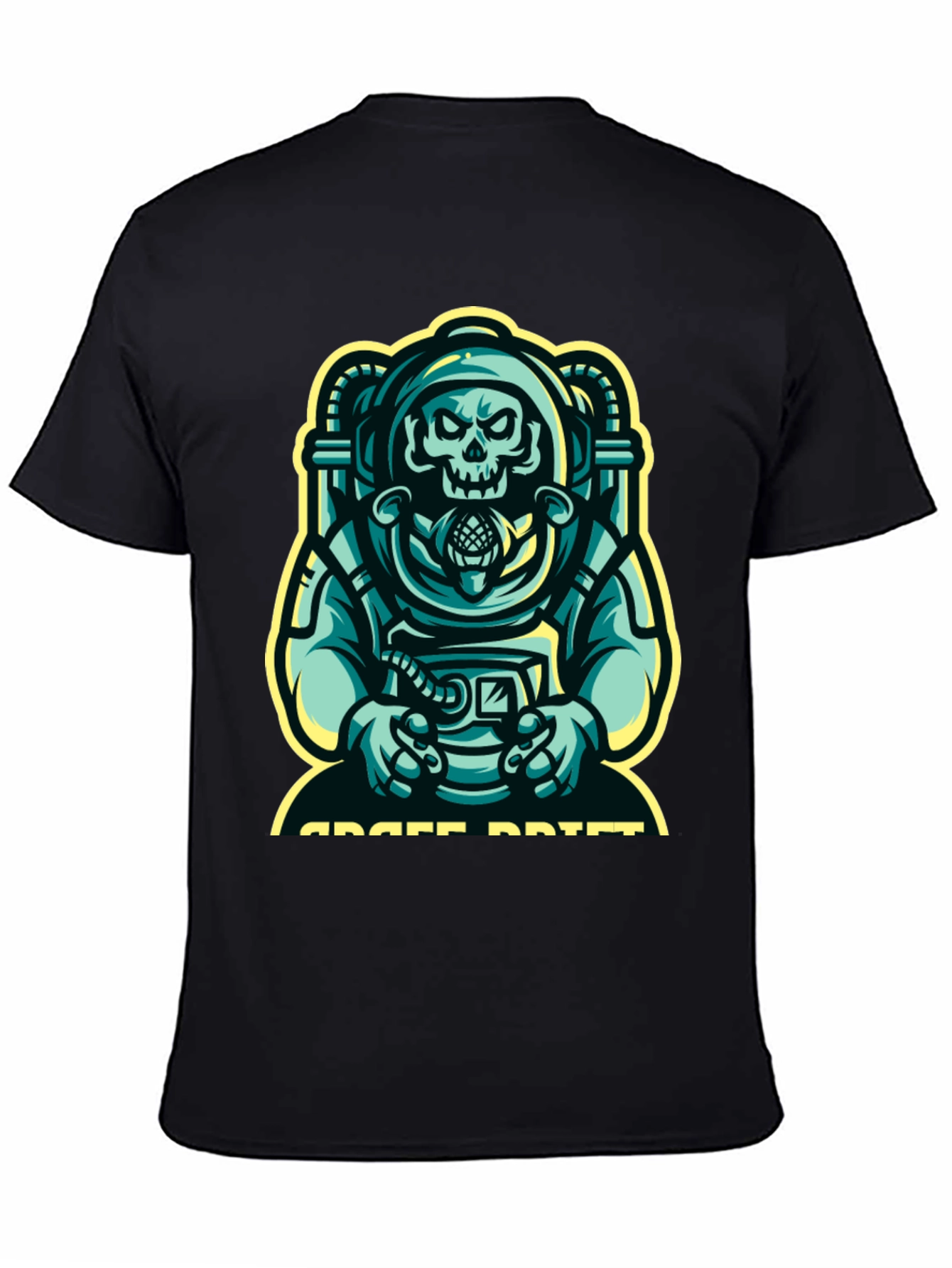 Space Drift Graphic T-Shirt - Black