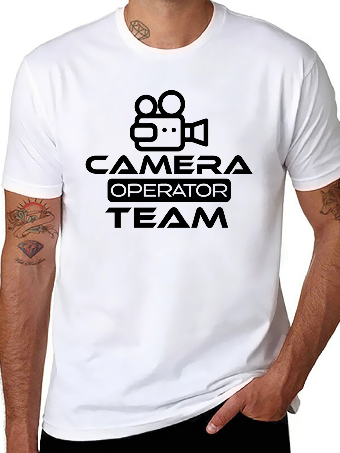 Camera Operator Team Black T-Shirt