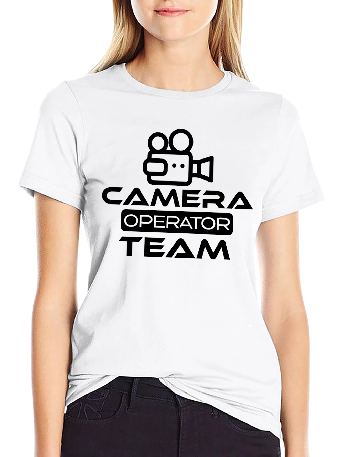 Camera Operator Team Black T-Shirt