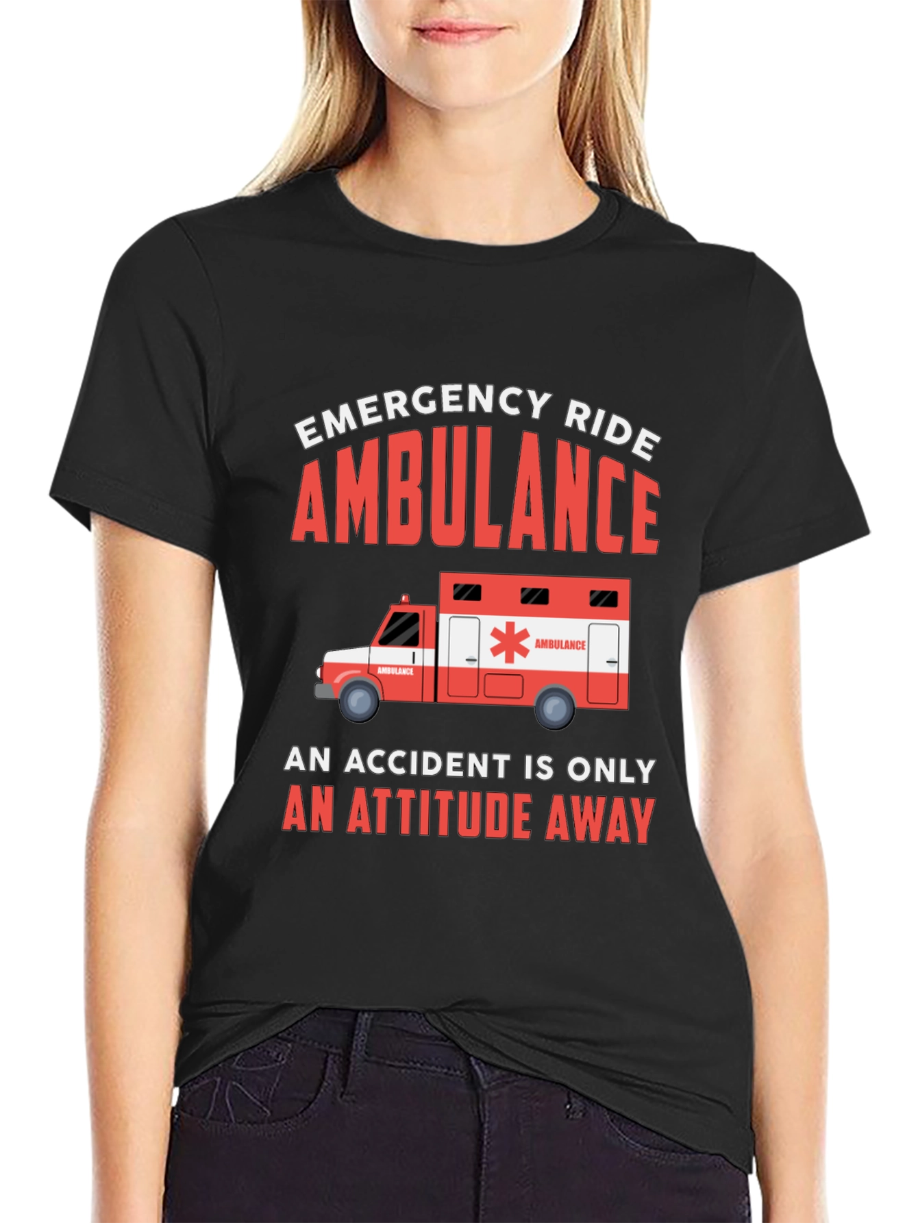 Emergency Ride Ambulance Graphic Tee