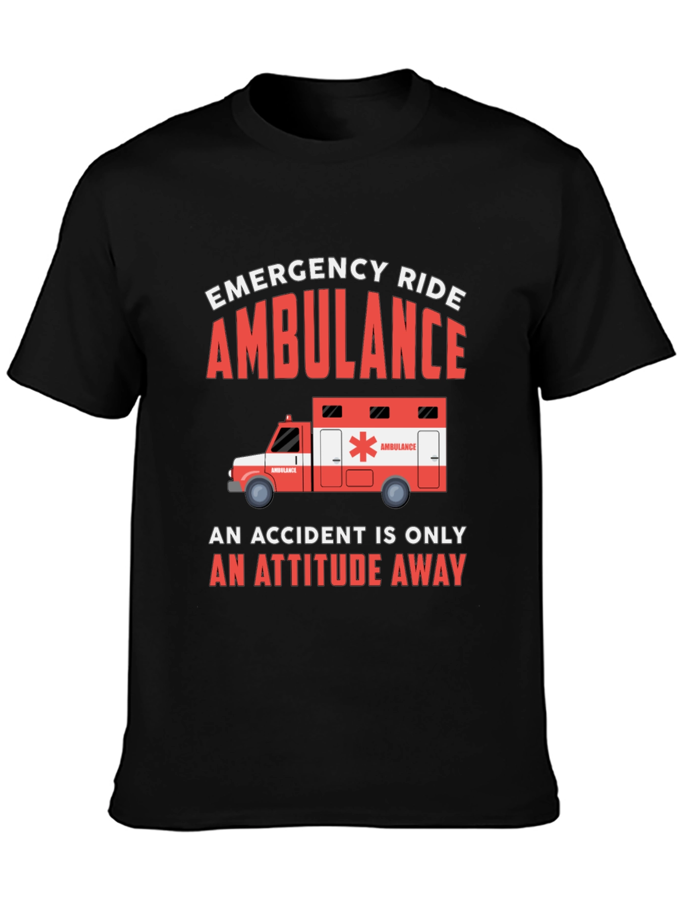 Emergency Ride Ambulance Graphic Tee