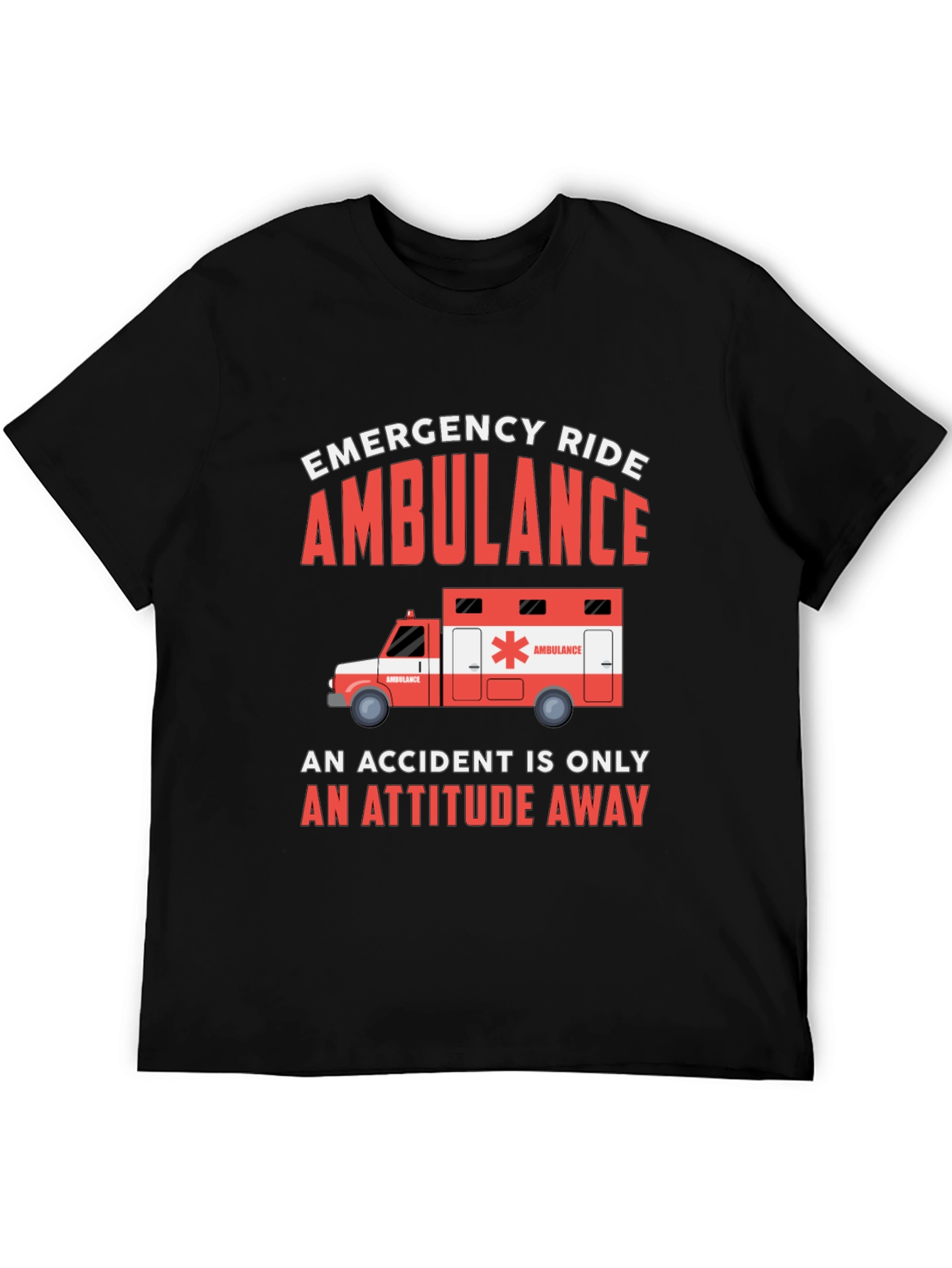 Emergency Ride Ambulance Graphic Tee