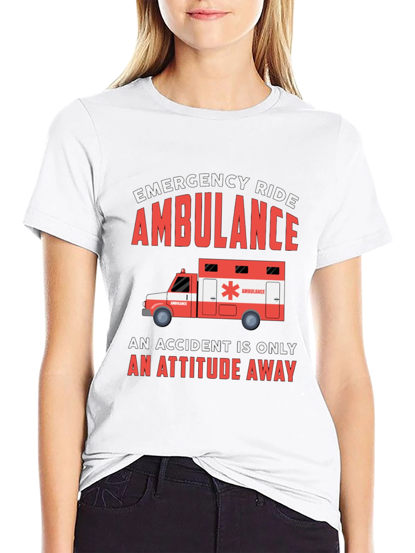 Emergency Ride Ambulance Graphic Tee