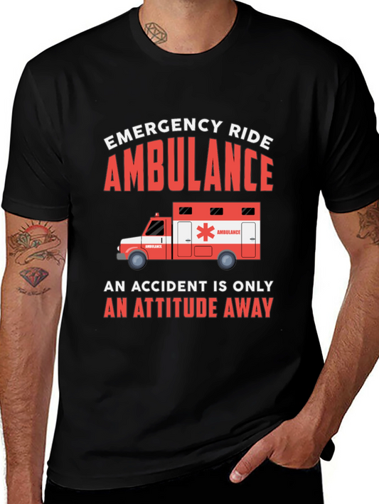 Emergency Ride Ambulance Graphic Tee