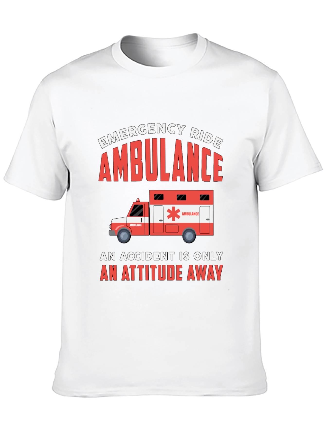 Emergency Ride Ambulance Graphic Tee