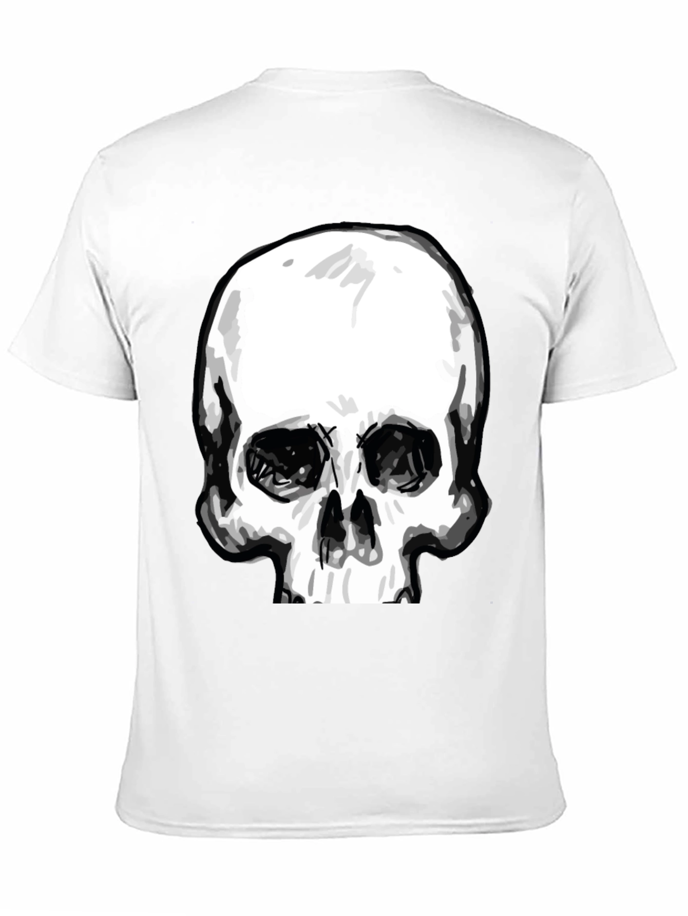 Skull Graphic Tee - Stylish Black Cotton T-Shirt