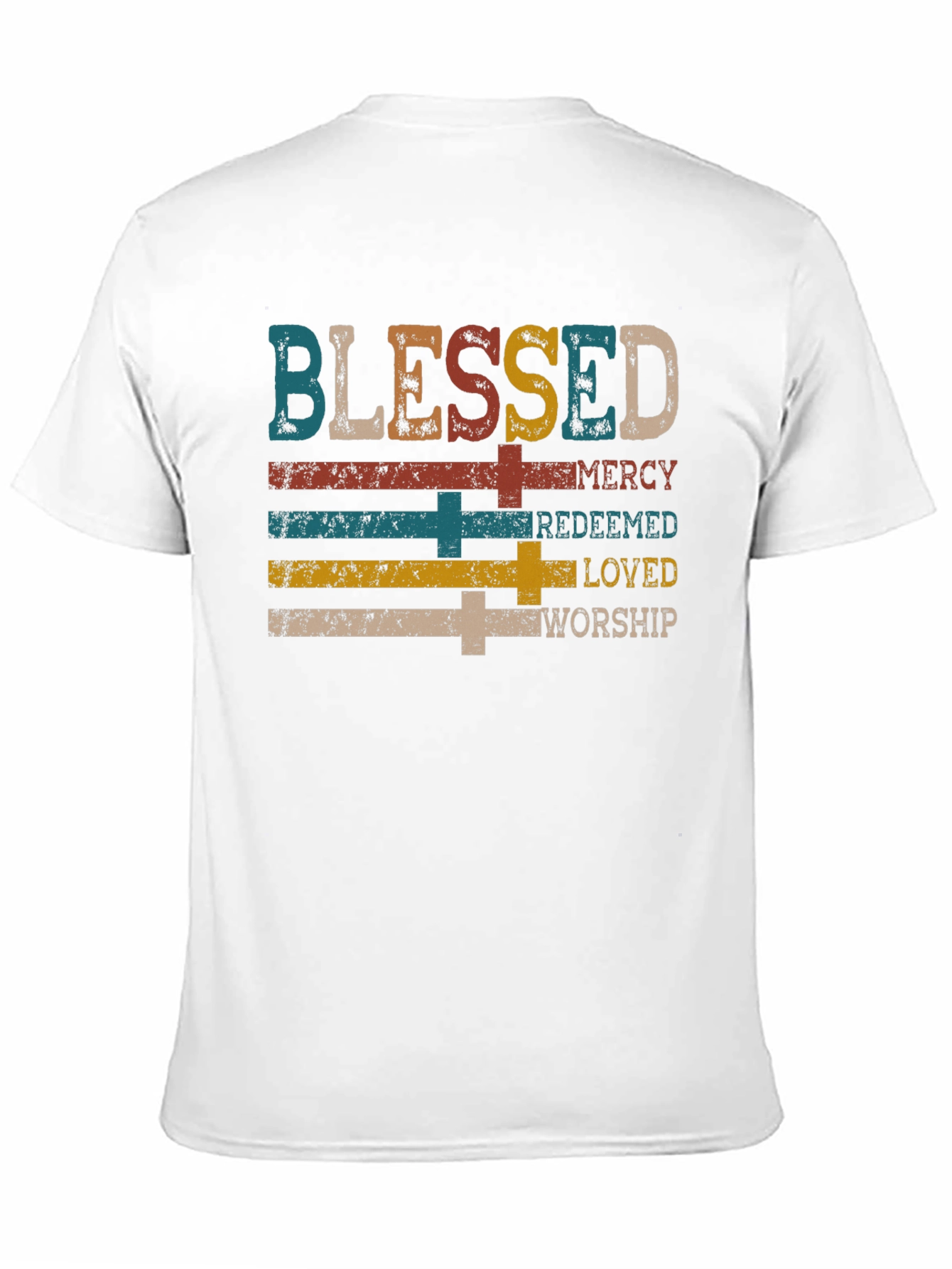 Blessed Mercy Redeemed Loved Worship Graphic Tee