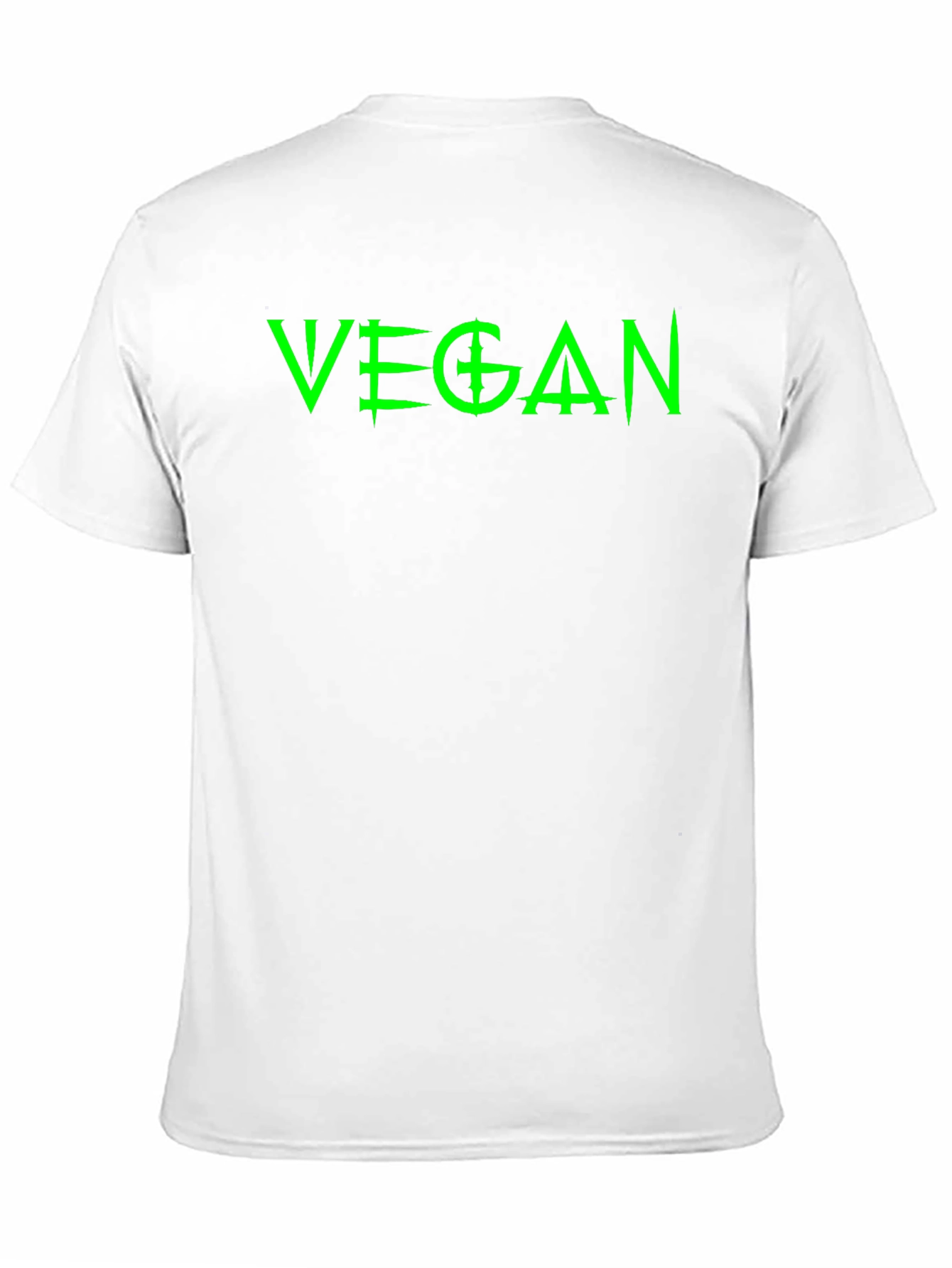 Vegan Statement T-Shirt - Bold Green Graphic