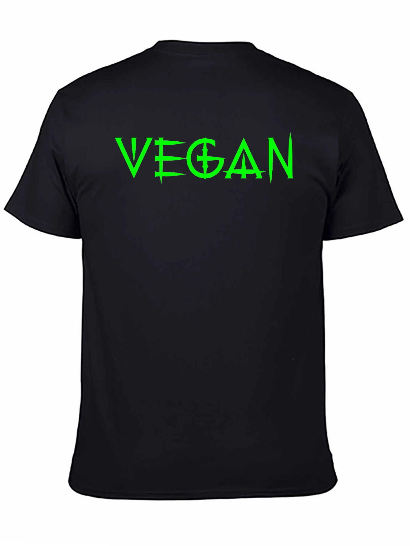 Vegan Statement T-Shirt - Bold Green Graphic