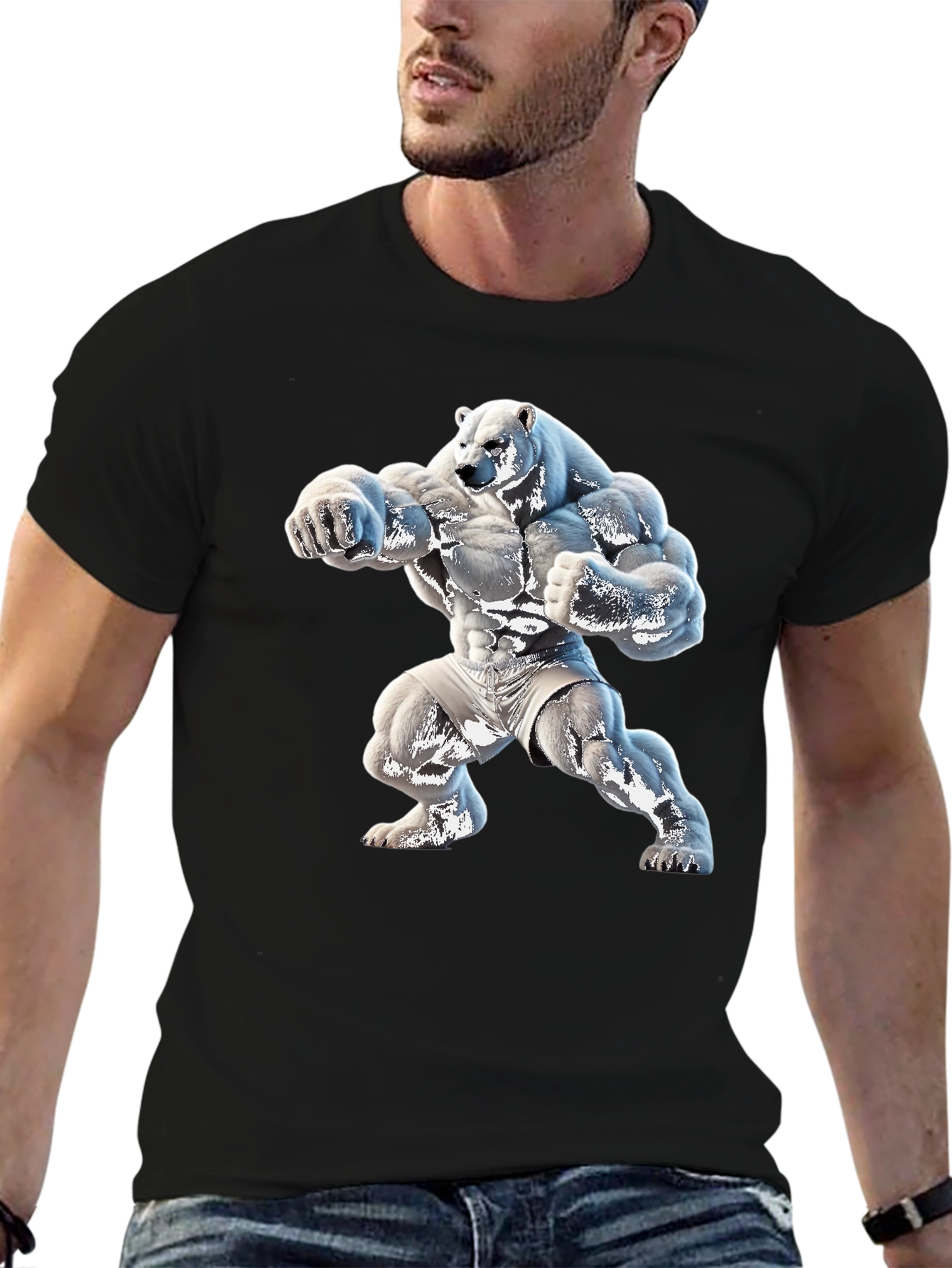 Muscle Bear Black T-Shirt: Unleash Your Inner Beast!