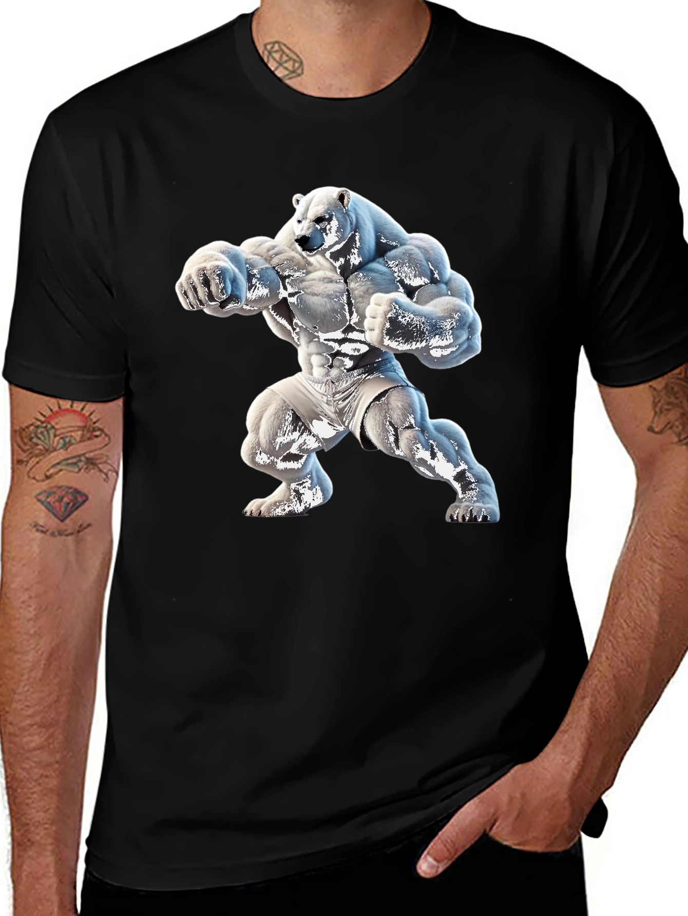 Muscle Bear Black T-Shirt: Unleash Your Inner Beast!