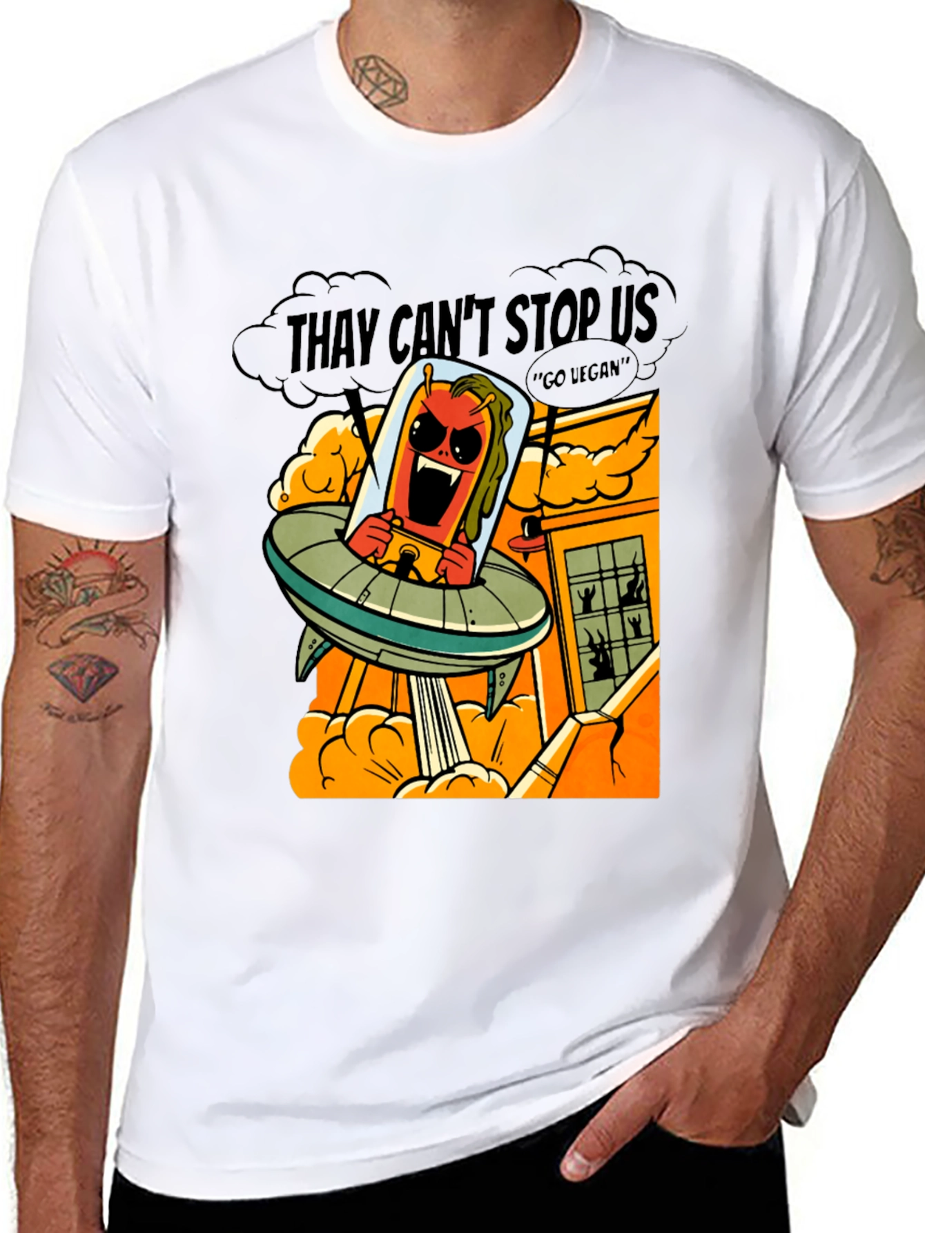Alien Invasion T-Shirt - They Cant Stop Us