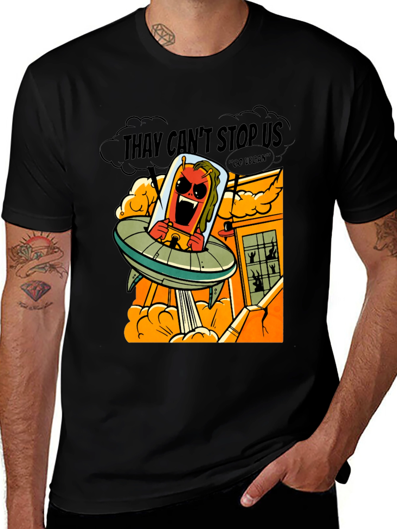 Alien Invasion T-Shirt - They Cant Stop Us