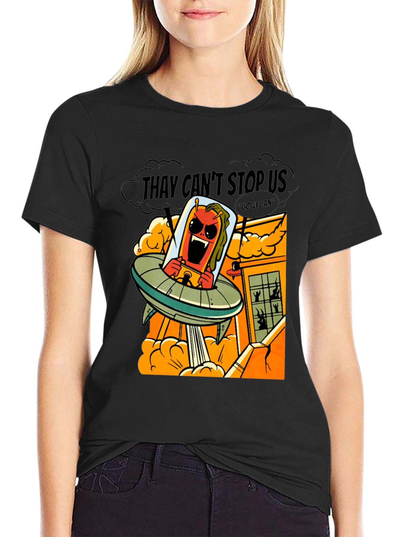Alien Invasion T-Shirt - They Cant Stop Us