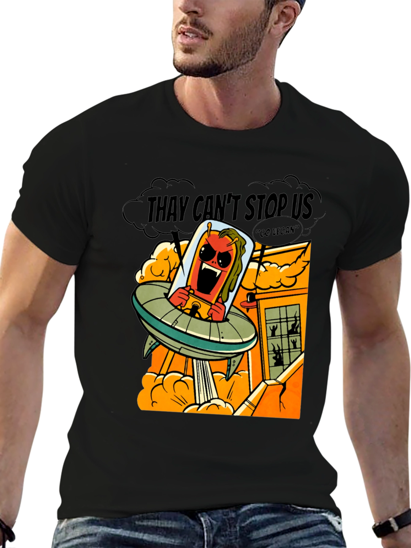 Alien Invasion T-Shirt - They Cant Stop Us