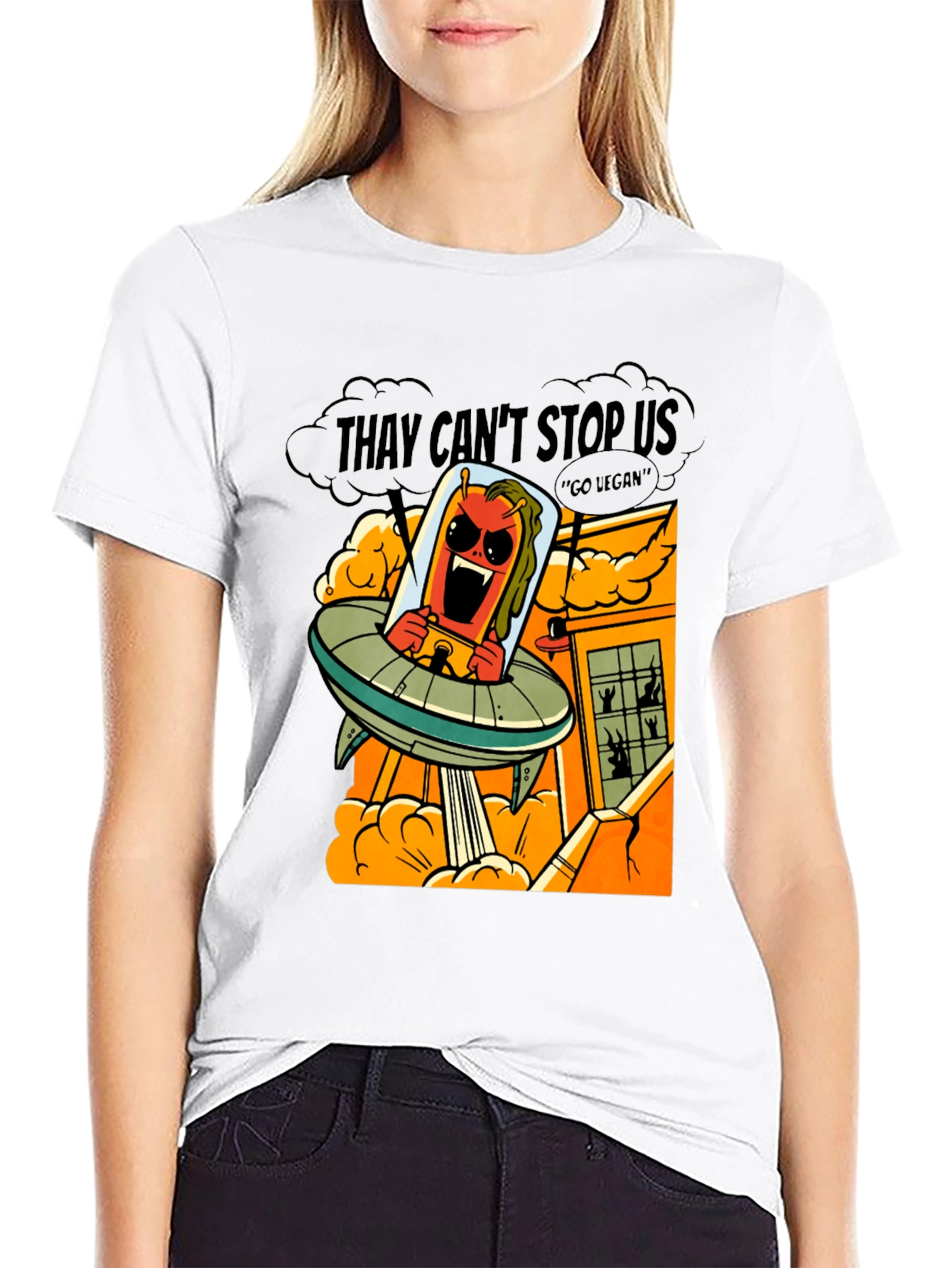 Alien Invasion T-Shirt - They Cant Stop Us