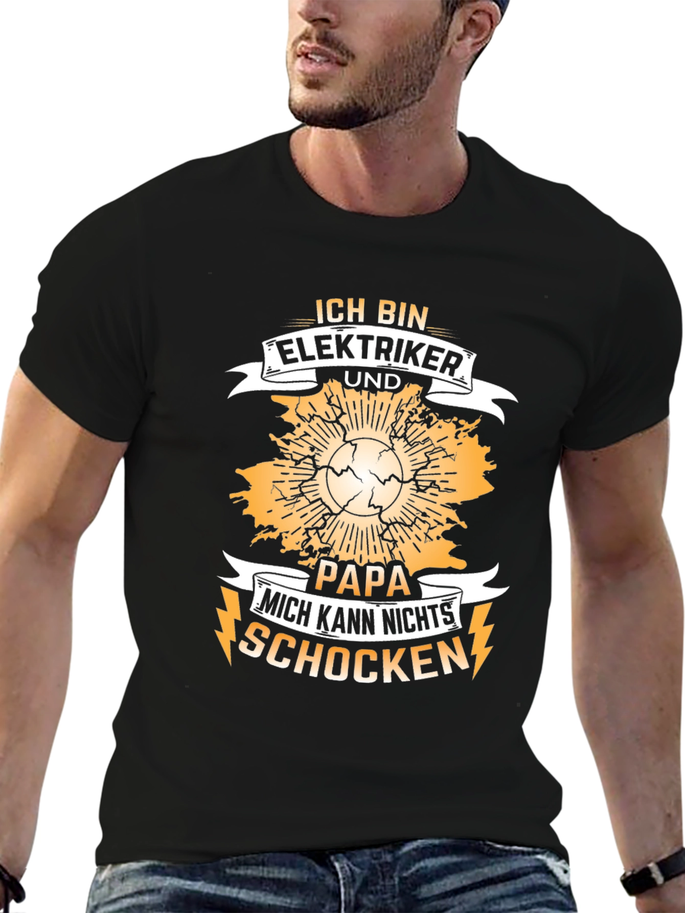 Electrician Dad T-Shirt - I Cant Be Shocked