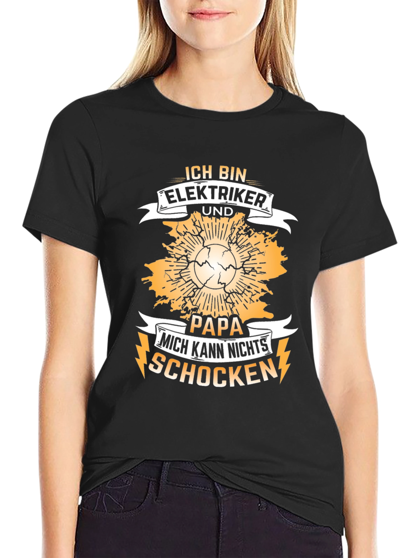 Electrician Dad T-Shirt - I Cant Be Shocked