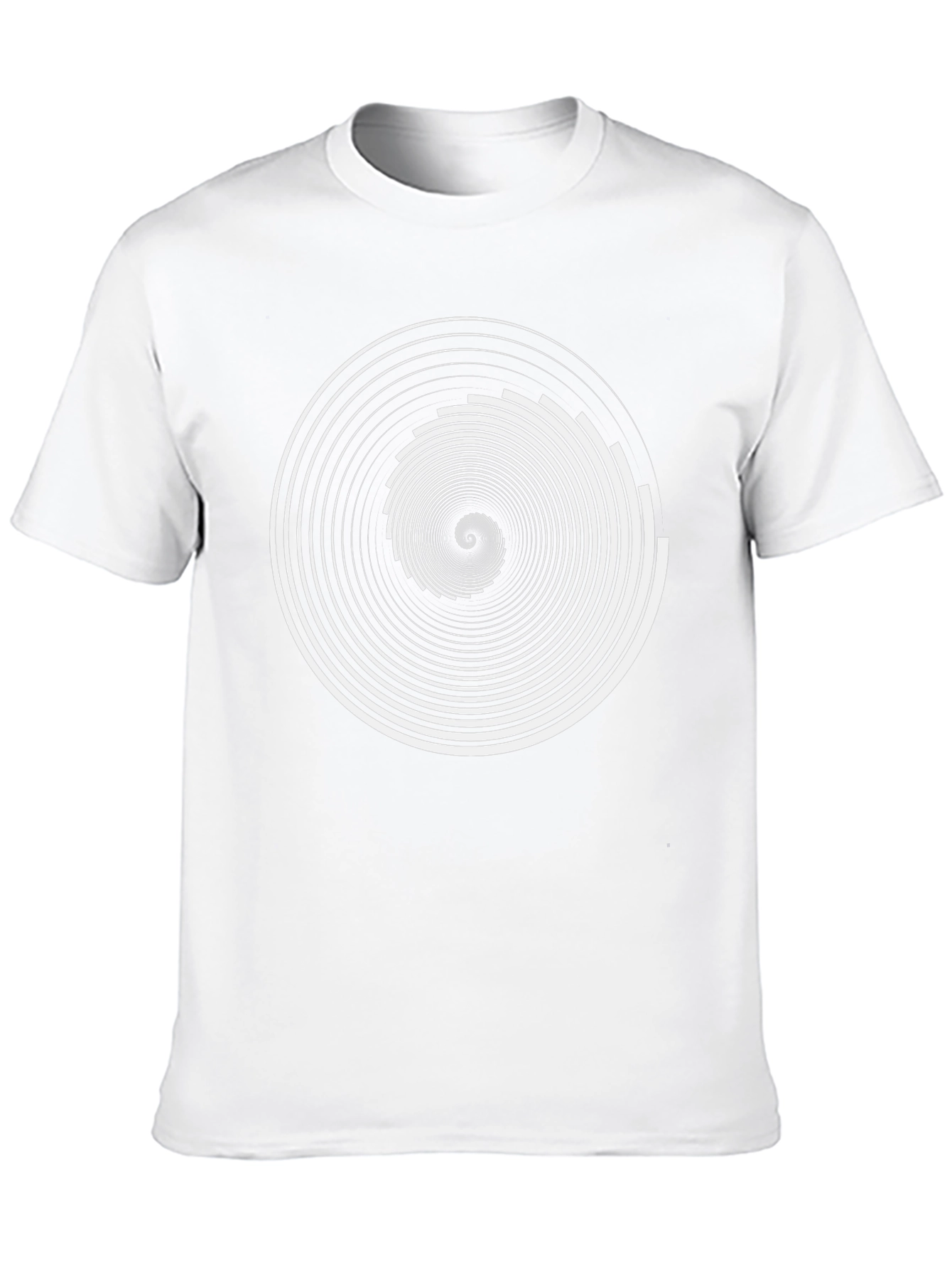 Optical Illusion Spiral Graphic T-Shirt
