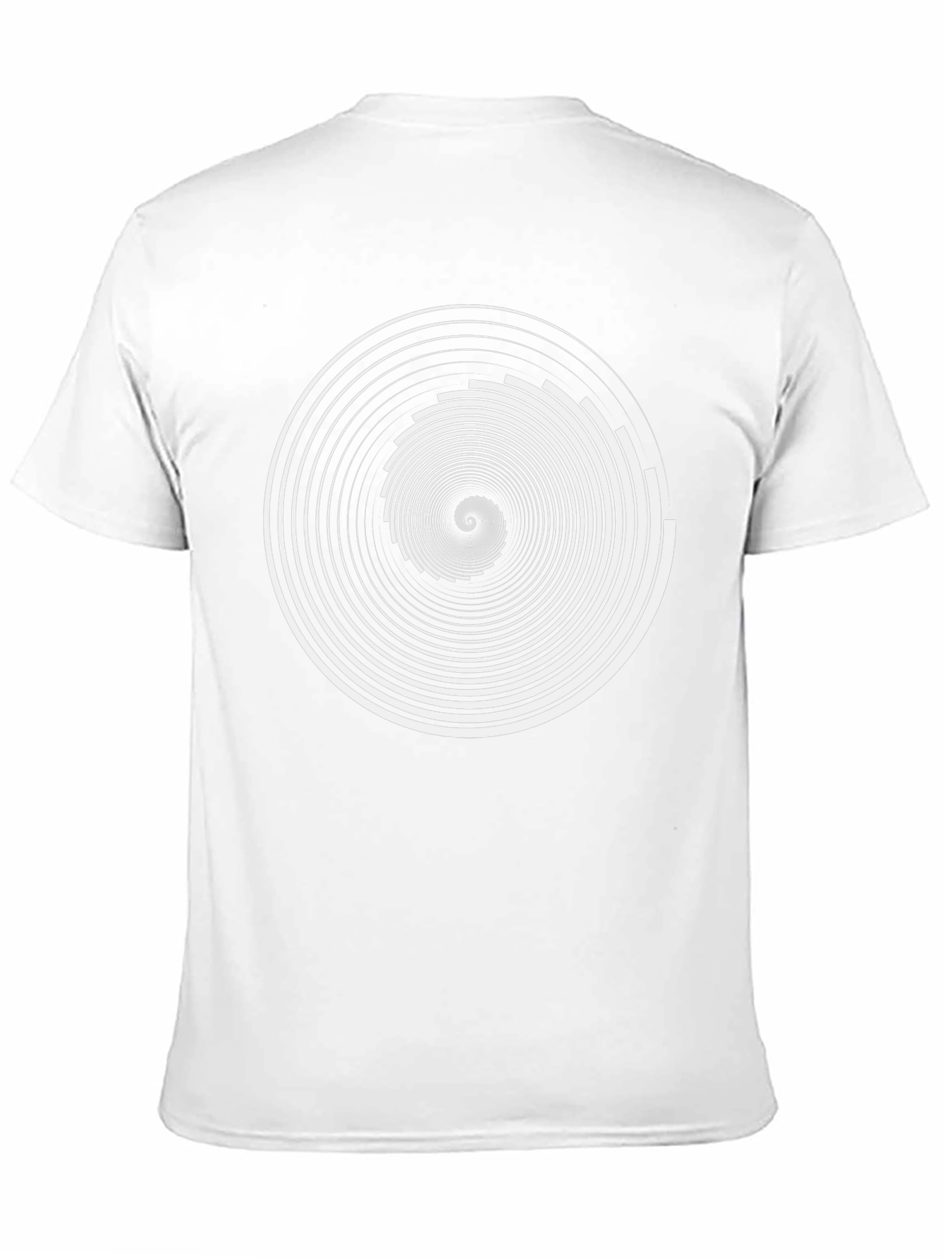 Optical Illusion Spiral Graphic T-Shirt