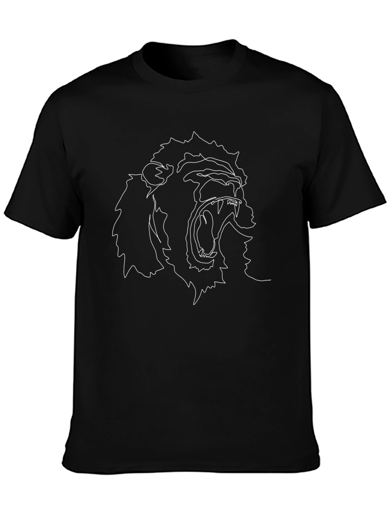 Abstract Gorilla Graphic Tee - Black