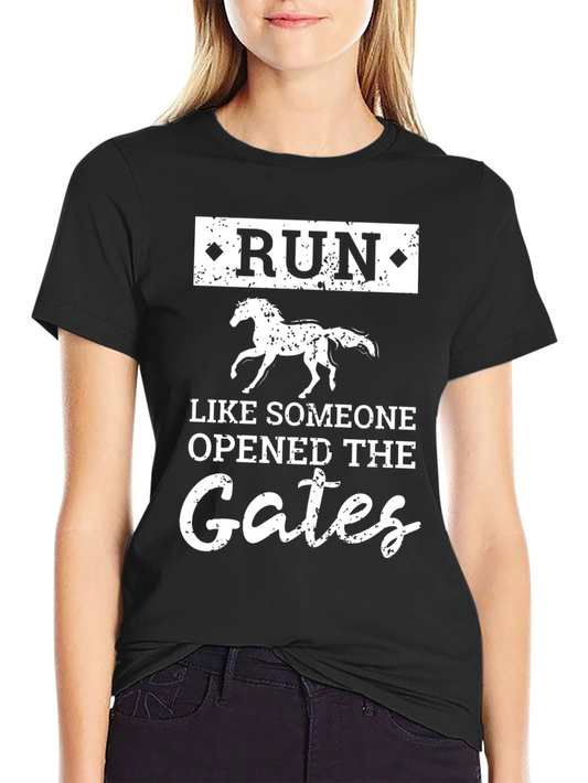 Run Like Someone Opened The Gates T-Shirt