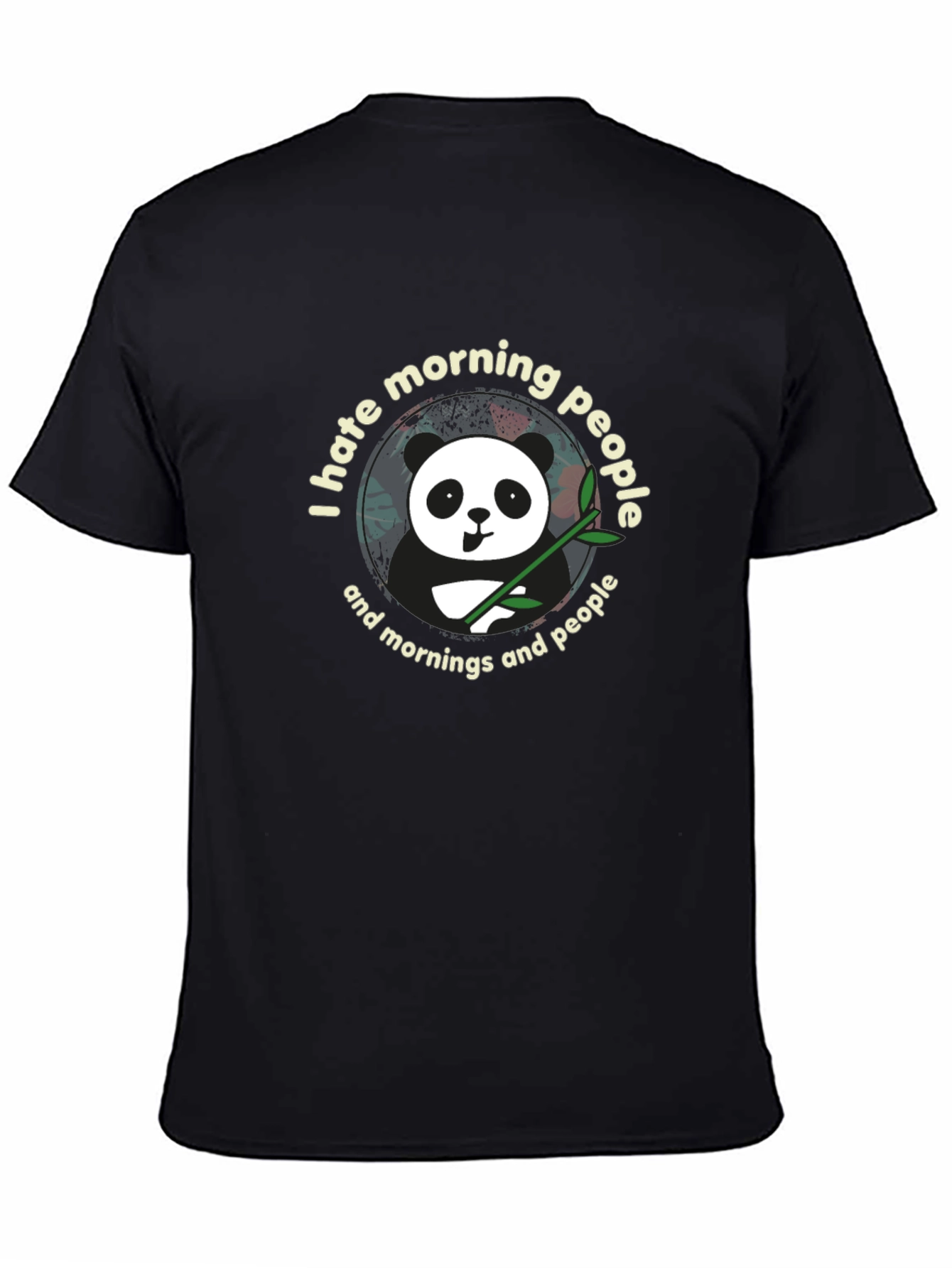 I Hate Morning People Panda T-Shirt
